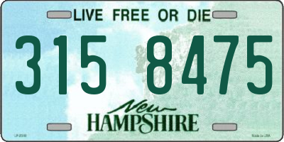 NH license plate 3158475
