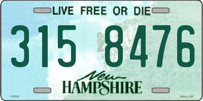NH license plate 3158476