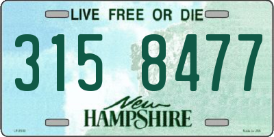 NH license plate 3158477