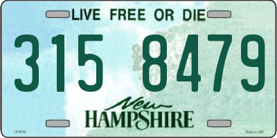 NH license plate 3158479