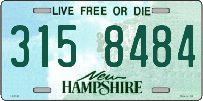 NH license plate 3158484