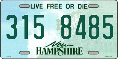NH license plate 3158485