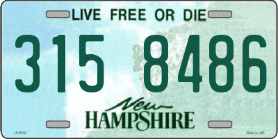 NH license plate 3158486