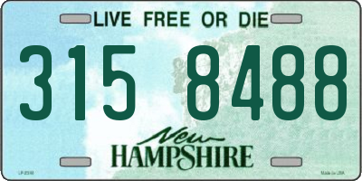 NH license plate 3158488