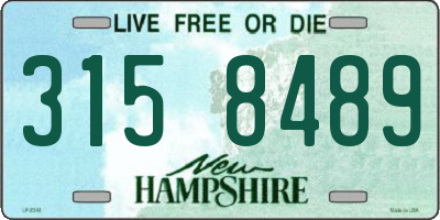 NH license plate 3158489