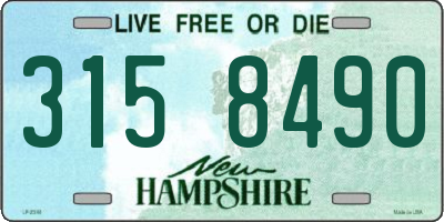 NH license plate 3158490