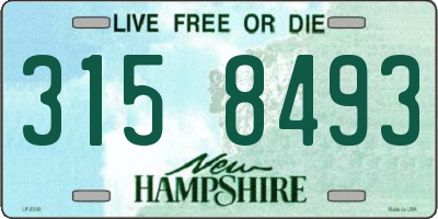 NH license plate 3158493