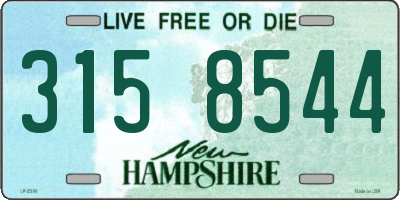 NH license plate 3158544
