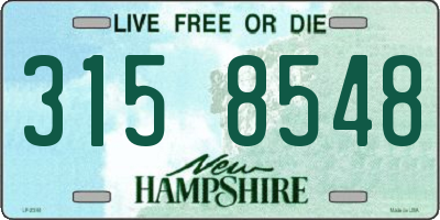 NH license plate 3158548