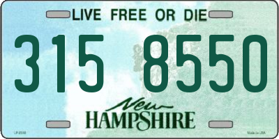 NH license plate 3158550