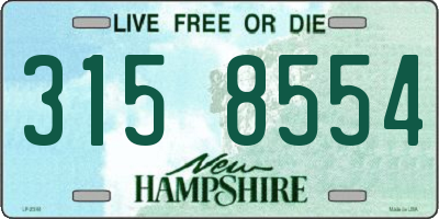 NH license plate 3158554