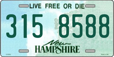 NH license plate 3158588