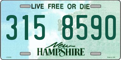 NH license plate 3158590