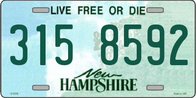NH license plate 3158592