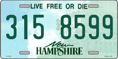 NH license plate 3158599