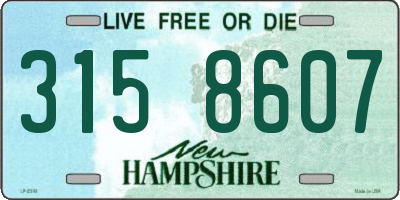 NH license plate 3158607
