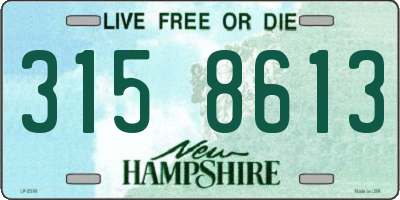 NH license plate 3158613