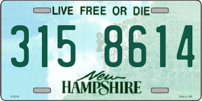 NH license plate 3158614