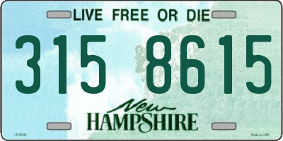 NH license plate 3158615