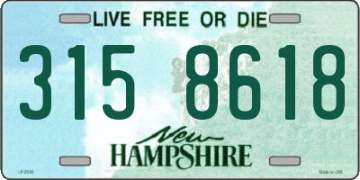 NH license plate 3158618