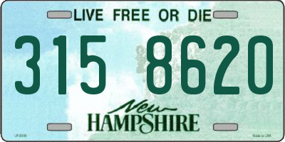 NH license plate 3158620