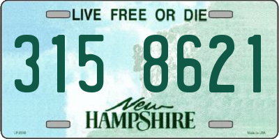 NH license plate 3158621