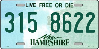 NH license plate 3158622