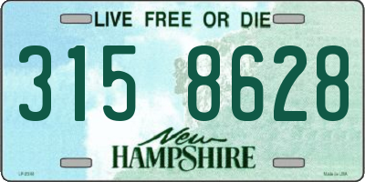 NH license plate 3158628