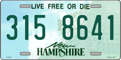 NH license plate 3158641