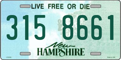 NH license plate 3158661