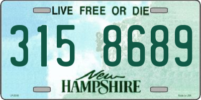 NH license plate 3158689