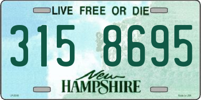 NH license plate 3158695