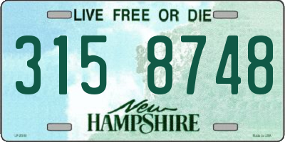 NH license plate 3158748