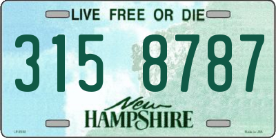 NH license plate 3158787