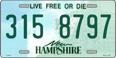 NH license plate 3158797