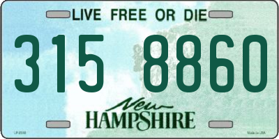 NH license plate 3158860