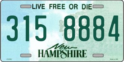 NH license plate 3158884