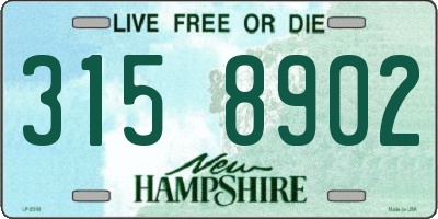 NH license plate 3158902