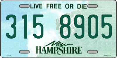 NH license plate 3158905