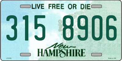 NH license plate 3158906