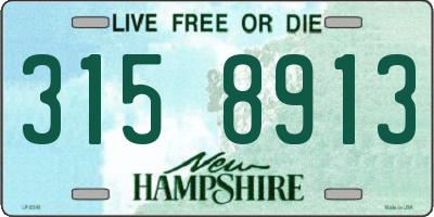 NH license plate 3158913