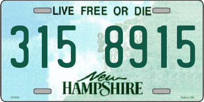 NH license plate 3158915