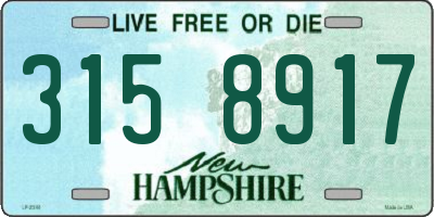 NH license plate 3158917