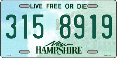NH license plate 3158919