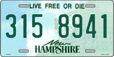NH license plate 3158941