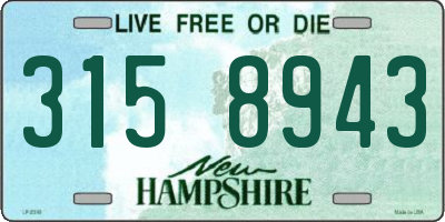 NH license plate 3158943