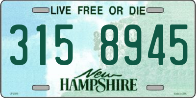 NH license plate 3158945