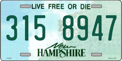 NH license plate 3158947