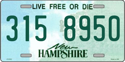 NH license plate 3158950