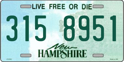 NH license plate 3158951